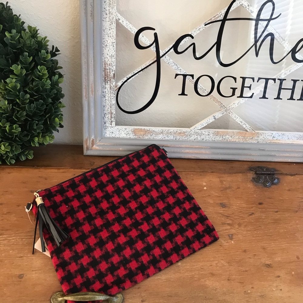 Flannel Clutch/Wristlet